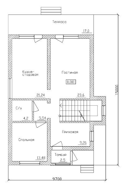 Двухэтажный жилой дом ДГ-9