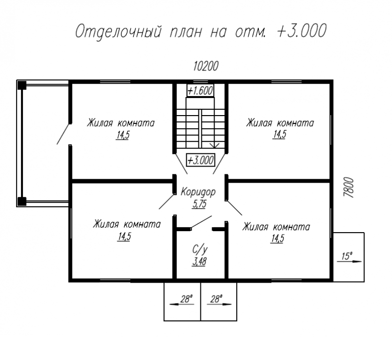 Двухэтажный жилой дом ДС-3